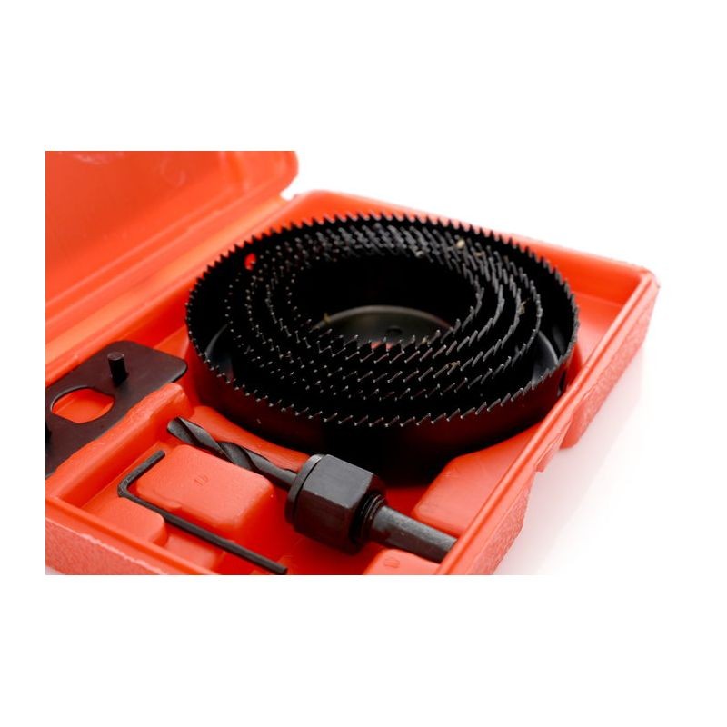 Casa si Gradina - Constructii - Scule electrice si accesorii - Seturi si accesorii pentru gaurit si insurubat - Set carote pentru lemn, 8 buc 64-127mm, KD10279, Kraft&Dele - Infinity.ro