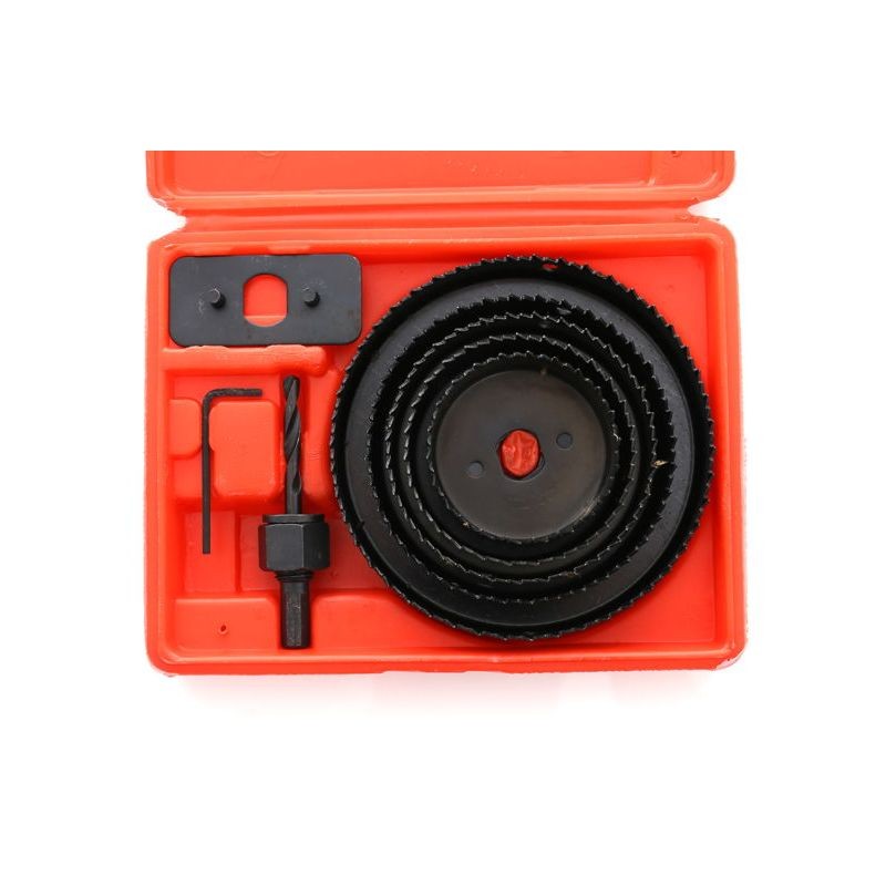 Casa si Gradina - Constructii - Scule electrice si accesorii - Seturi si accesorii pentru gaurit si insurubat - Set carote pentru lemn, 8 buc 64-127mm, KD10279, Kraft&Dele - Infinity.ro