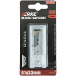 Carti si Birotica - Birotica - Accesorii de birou - Foarfece si cuttere - Set lame cutter, Verke V86566, trapezoidala, 61x33mm,10 buc - Infinity.ro