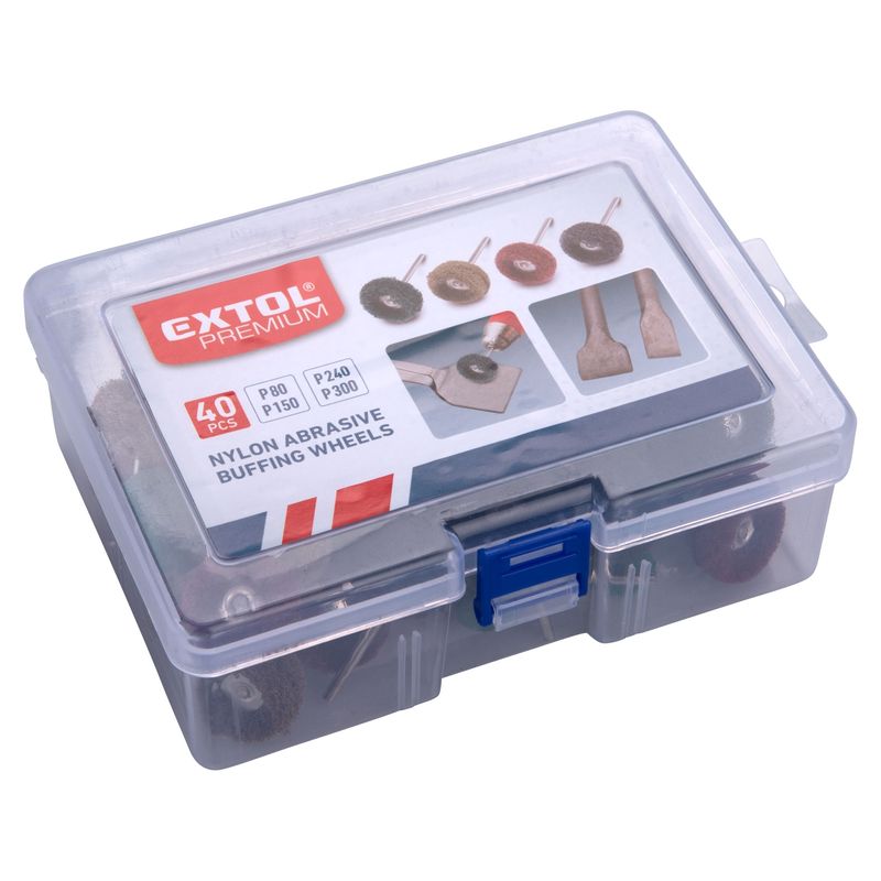 Casa si Gradina - Constructii - Scule electrice si accesorii - Accesorii polizare si slefuire - Set de perii pentru lustruit, EXTOL PREMIUM, 8803761, P80-P300, 32 000/min - Infinity.ro