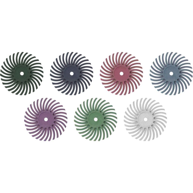 Casa si Gradina - Constructii - Scule electrice si accesorii - Polizoare - Set discuri radiale pentru mini polizor, EXTOL, 52pcs, 8803762, 25mm, P80-P2500 - Infinity.ro