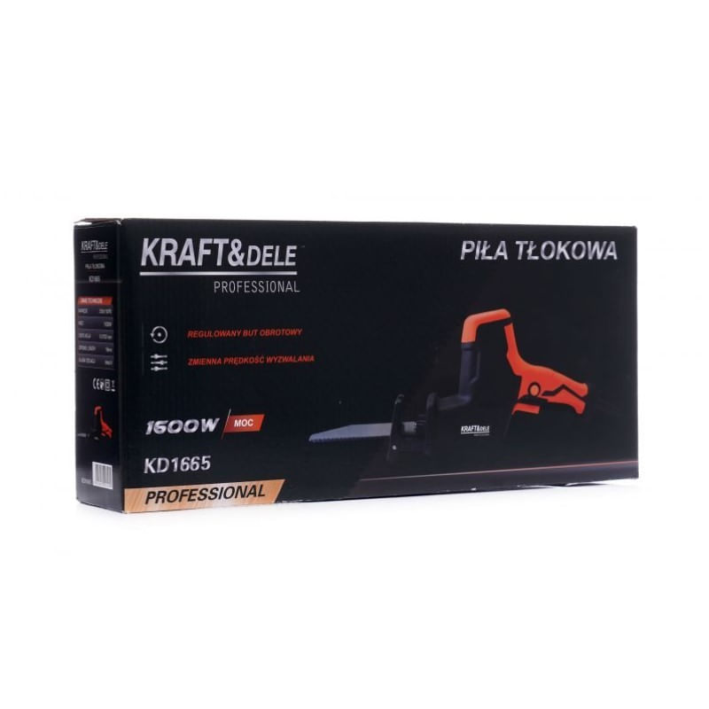 Casa si Gradina - Constructii - Scule electrice si accesorii - Fierastraie electrice - Set fierastrau electric 1600W Kraft&Dele D1665 + 28 lame sabie D10780 - Infinity.ro