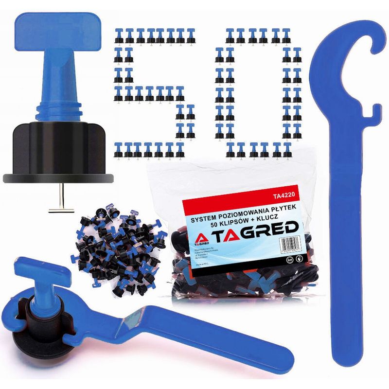 Auto si Moto - Reparatii si depanare - Scule auto - Scule si truse auto - Set profesional montaj gresie/faianta, ventuza vibranta si sisteme nivelare 50 piese, d10768+ta4220 - Infinity.ro