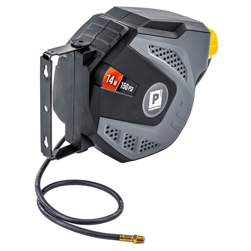 Casa si Gradina - Electrice - Echipamente electrice - Accesorii compresoare - Tambur Automat Furtun Pneumatic Powermat PM-ABNW-14-M 14m 150 PSI, 3.6 kg - Infinity.ro