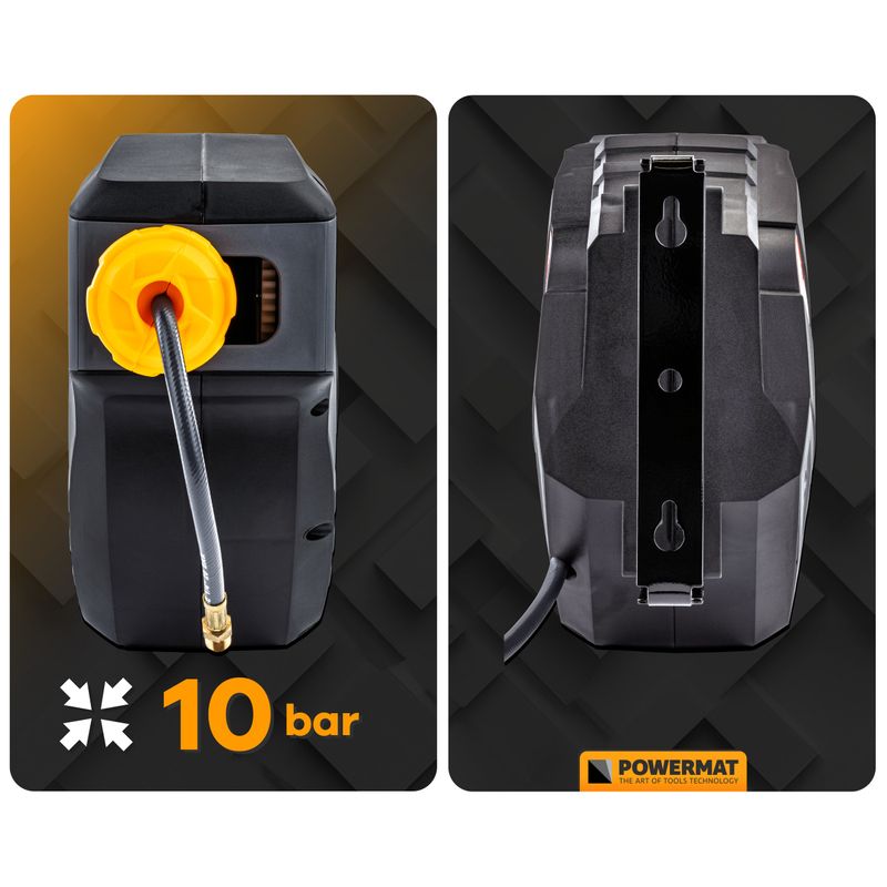 Casa si Gradina - Electrice - Echipamente electrice - Accesorii compresoare - Tambur Automat Furtun Pneumatic Powermat PM-ABNW-14-M 14m 150 PSI, 3.6 kg - Infinity.ro