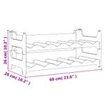 Casa si Gradina - Bucatarie si vesela - Accesorii bar - Carafe si decantoare - Raft de sticle de vin, pentru 12 sticle, PP, stivuibil - Infinity.ro