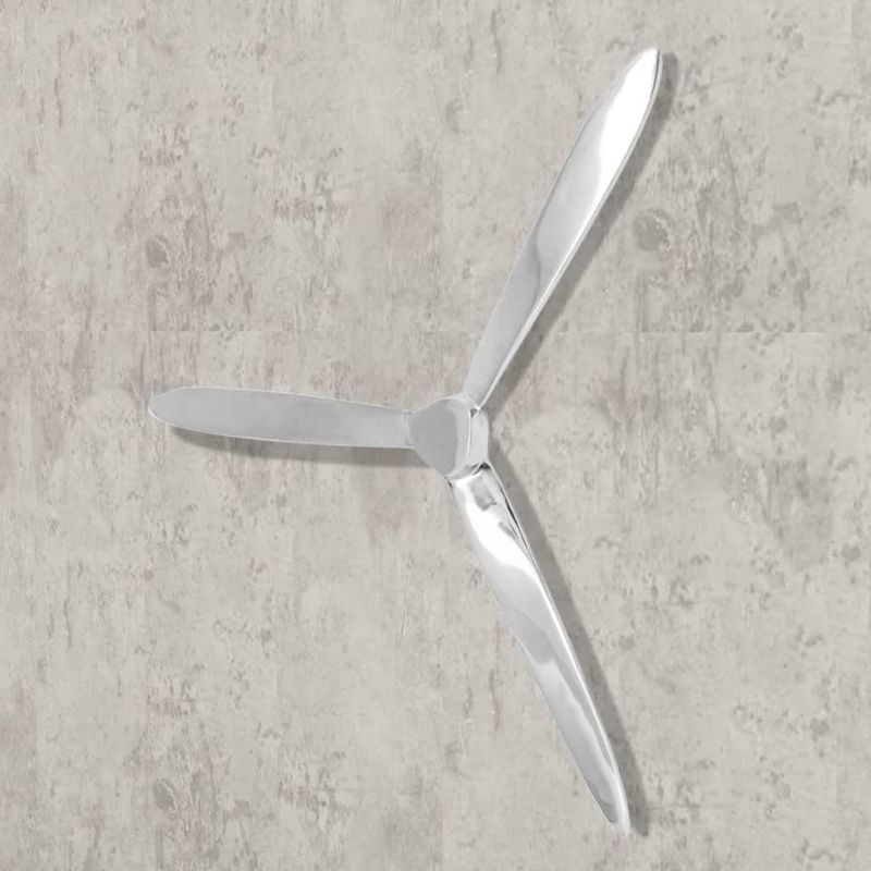 Casa si Gradina - Decoratiuni - Decoratiuni perete - Decoratiune de perete elice din aluminiu, argintiu, 70 cm - Infinity.ro