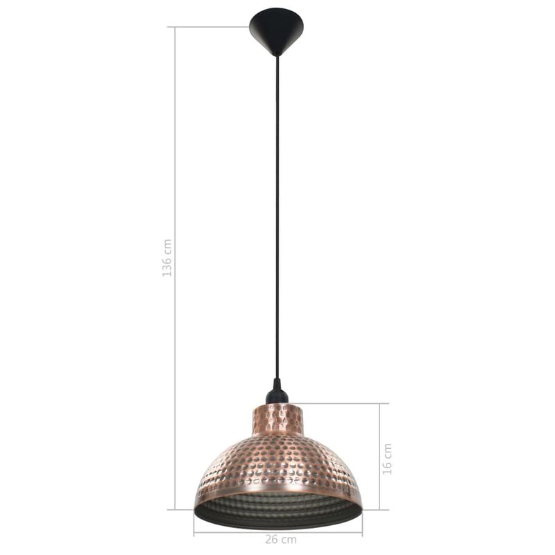 Casa si Gradina - Corpuri si surse de iluminat - Veioze si lampi - Lampi de veghe - Lustre semisferice de culoare aramie, 2 buc. - Infinity.ro