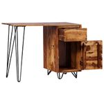 Casa si Gradina - Mobilier - Mese si birouri - Birouri - Birou de lucru cu 1 Sertar si 1 Dulap, Lemn masiv de palisandru - Infinity.ro