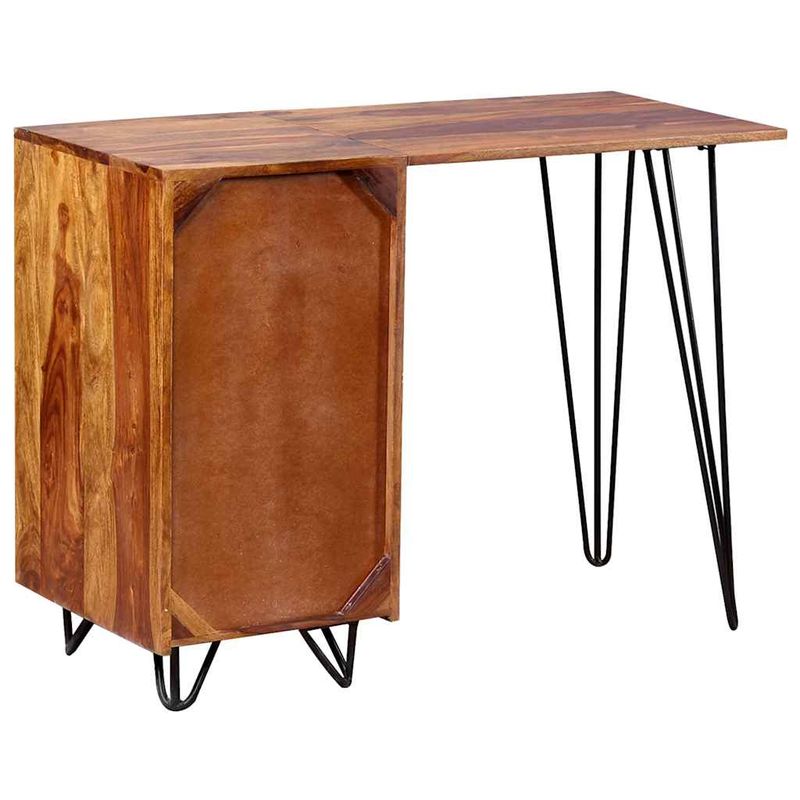 Casa si Gradina - Mobilier - Mese si birouri - Birouri - Birou de lucru cu 1 Sertar si 1 Dulap, Lemn masiv de palisandru - Infinity.ro