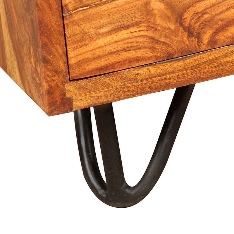 Casa si Gradina - Mobilier - Mese si birouri - Birouri - Birou de lucru cu 1 Sertar si 1 Dulap, Lemn masiv de palisandru - Infinity.ro