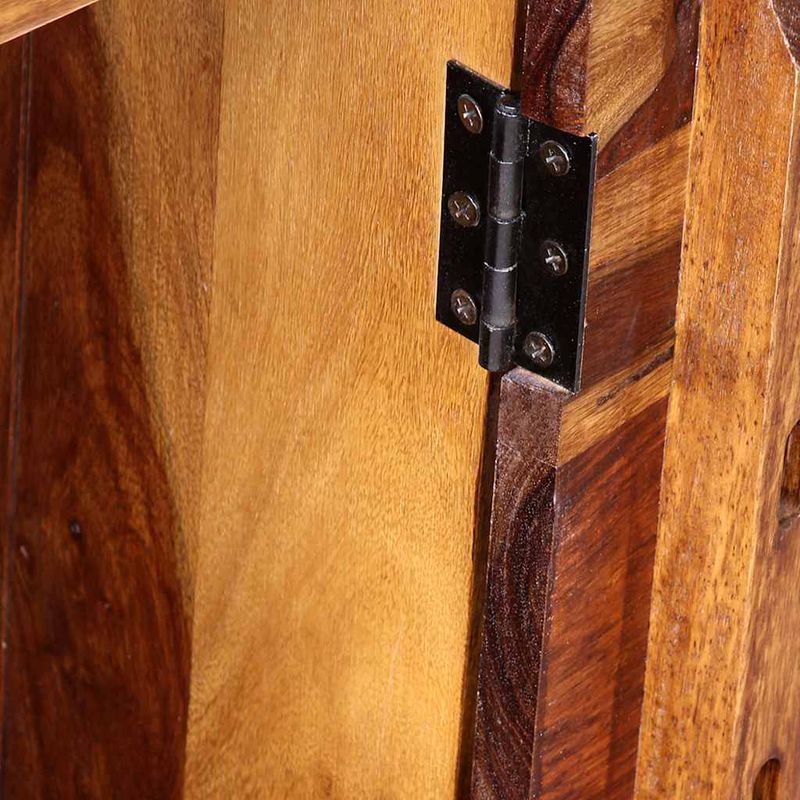 Casa si Gradina - Mobilier - Mese si birouri - Birouri - Birou de lucru cu 1 Sertar si 1 Dulap, Lemn masiv de palisandru - Infinity.ro