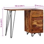 Casa si Gradina - Mobilier - Mese si birouri - Birouri - Birou de lucru cu 1 Sertar si 1 Dulap, Lemn masiv de palisandru - Infinity.ro