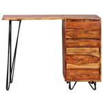 Casa si Gradina - Mobilier - Mese si birouri - Birouri - Birou de lucru cu 1 Sertar si 1 Dulap, Lemn masiv de palisandru - Infinity.ro