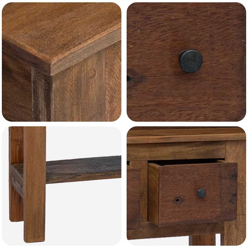 Casa si Gradina - Mobilier - Comode si corpuri - Console - Masa consola, 80x35x80 cm, amestec de lemn reciclat - Infinity.ro