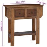 Casa si Gradina - Mobilier - Comode si corpuri - Console - Masa consola, 80x35x80 cm, amestec de lemn reciclat - Infinity.ro