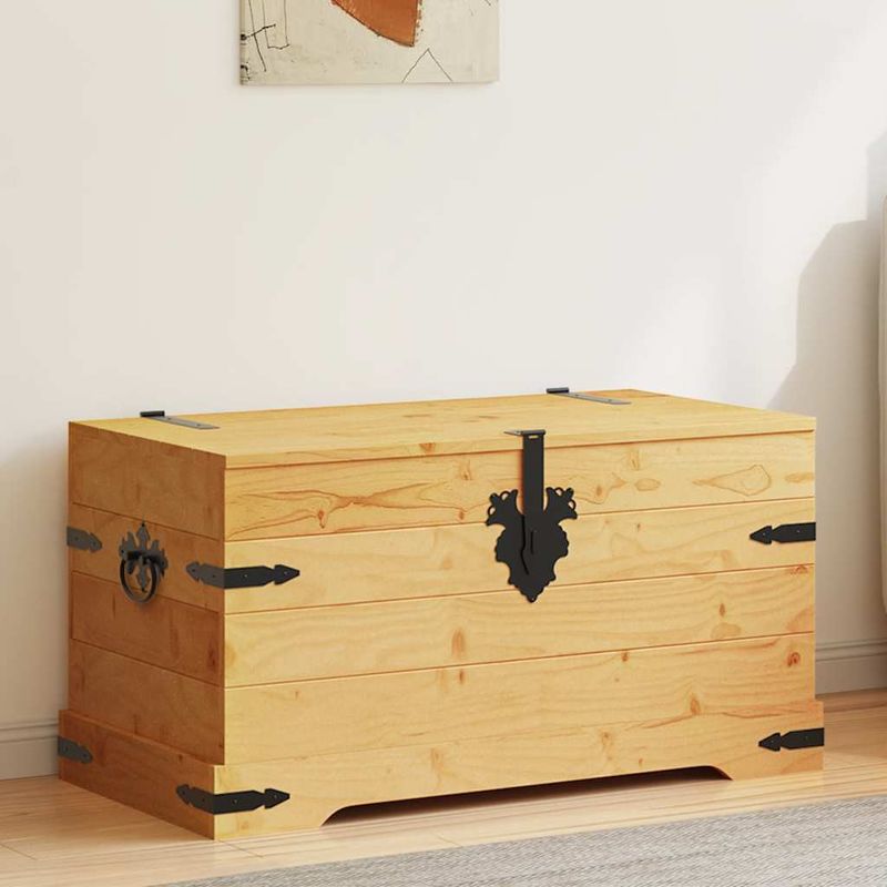 Casa si Gradina - Mobilier - Organizare si depozitare - Cufere si lazi - Cufar depozitare din pin mexican Corona Range 91 x 49,5 x 47 cm - Infinity.ro