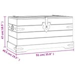 Casa si Gradina - Mobilier - Organizare si depozitare - Cufere si lazi - Cufar depozitare din pin mexican Corona Range 91 x 49,5 x 47 cm - Infinity.ro