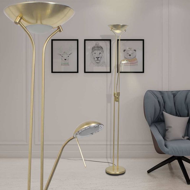 Casa si Gradina - Corpuri si surse de iluminat - Veioze si lampi - Lampadare - Lampa de podea cu LED reglabila, 23 W - Infinity.ro
