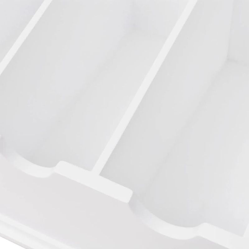 Casa si Gradina - Bucatarie si vesela - Organizare si depozitare bucatarie - Suporturi tacamuri si vase - Tava pentru tacamuri, stil baroc, alb, MDF - Infinity.ro