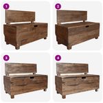 Casa si Gradina - Mobilier - Canapele si coltare - Banchete - Banca, 86x40x60 cm, lemn masiv de mahon - Infinity.ro