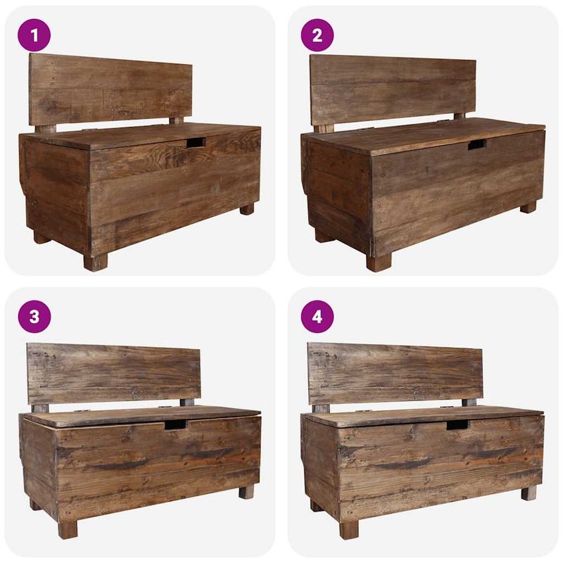 Casa si Gradina - Mobilier - Canapele si coltare - Banchete - Banca, 86x40x60 cm, lemn masiv de mahon - Infinity.ro