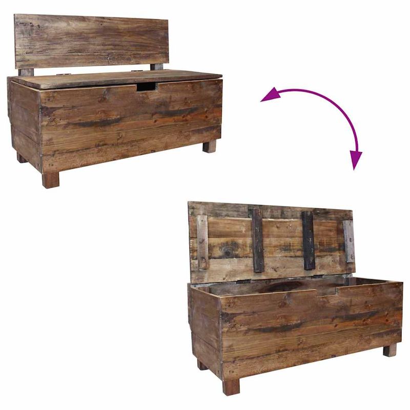 Casa si Gradina - Mobilier - Canapele si coltare - Banchete - Banca, 86x40x60 cm, lemn masiv de mahon - Infinity.ro