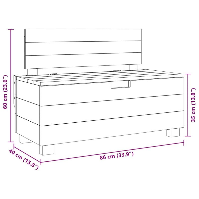 Casa si Gradina - Mobilier - Canapele si coltare - Banchete - Banca, 86x40x60 cm, lemn masiv de mahon - Infinity.ro