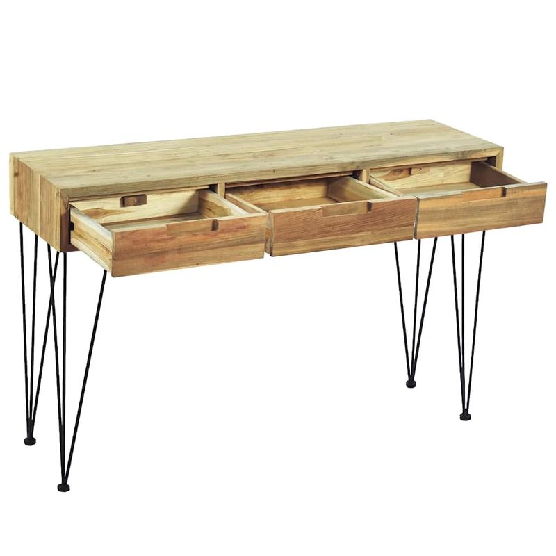 Casa si Gradina - Mobilier - Comode si corpuri - Console - Masa consola, 120x35x76 cm, tec masiv - Infinity.ro