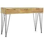 Casa si Gradina - Mobilier - Comode si corpuri - Console - Masa consola, 120x35x76 cm, tec masiv - Infinity.ro