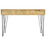 Casa si Gradina - Mobilier - Comode si corpuri - Console - Masa consola, 120x35x76 cm, tec masiv - Infinity.ro