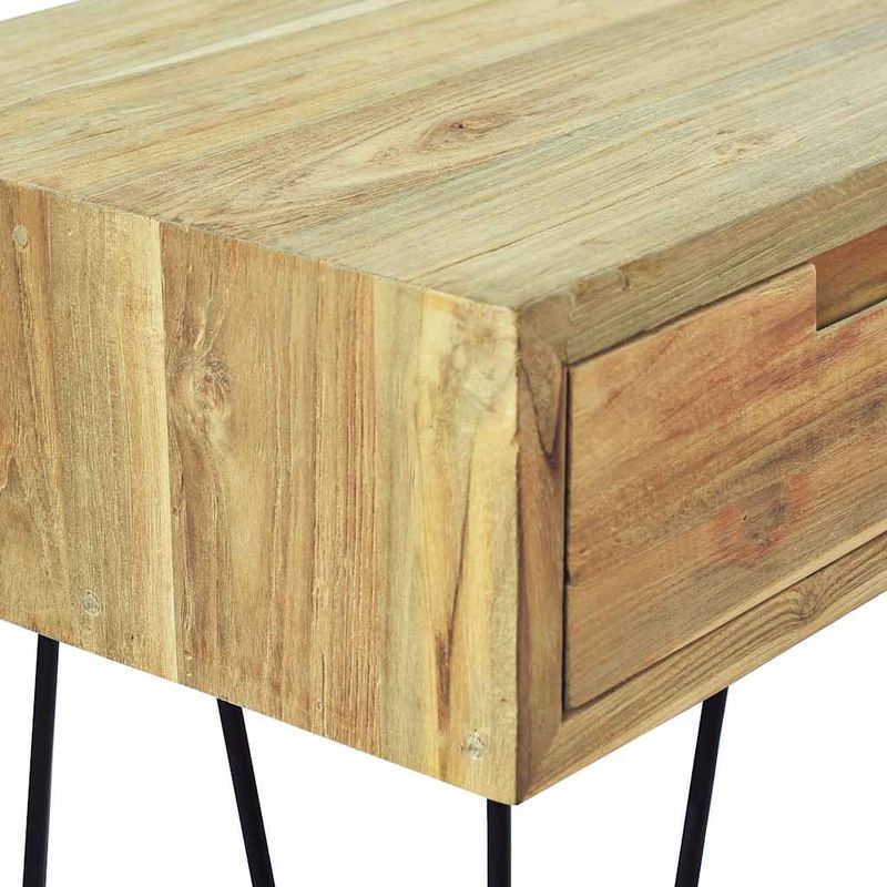 Casa si Gradina - Mobilier - Comode si corpuri - Console - Masa consola, 120x35x76 cm, tec masiv - Infinity.ro