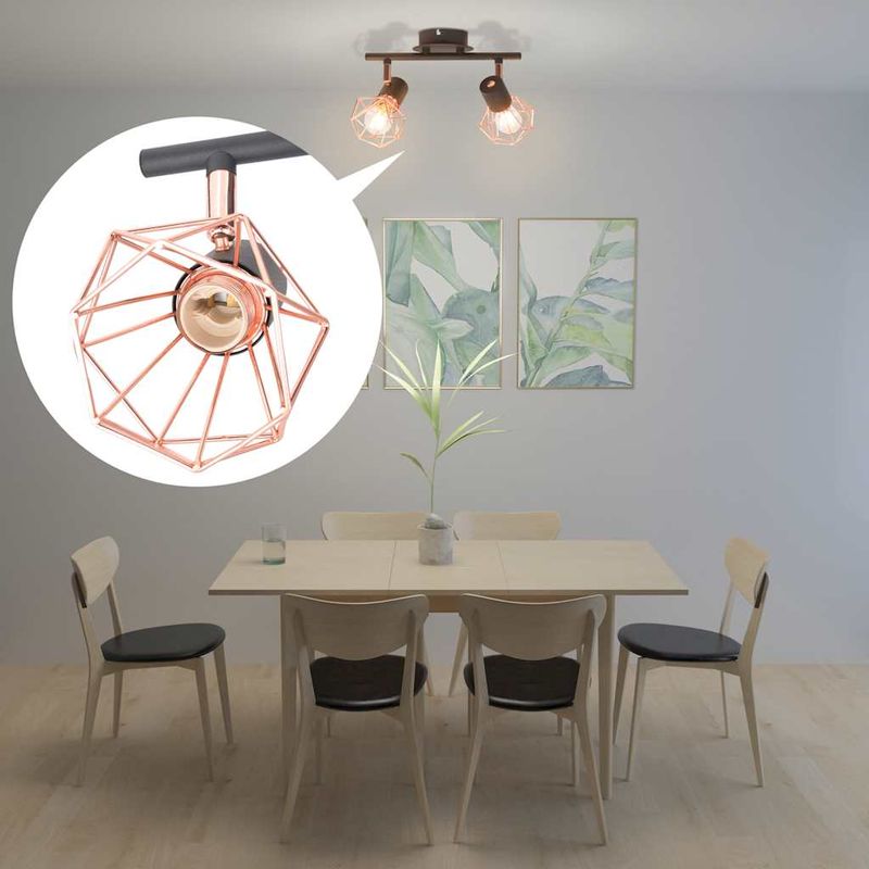 Casa si Gradina - Corpuri si surse de iluminat - Lustre si pendule - Lustra cu 2 becuri LED cu filament, 8 W - Infinity.ro