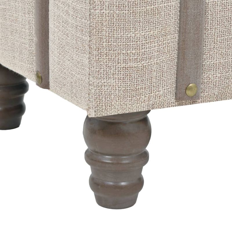 Casa si Gradina - Mobilier - Canapele si coltare - Banchete - Banca de depozitare, lemn masiv si otel, 111 x 34 x 37 cm - Infinity.ro