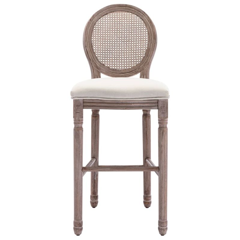 Casa si Gradina - Mobilier - Scaune si fotolii - Scaune - Scaune de bar, 2 buc., alb, panza - Infinity.ro