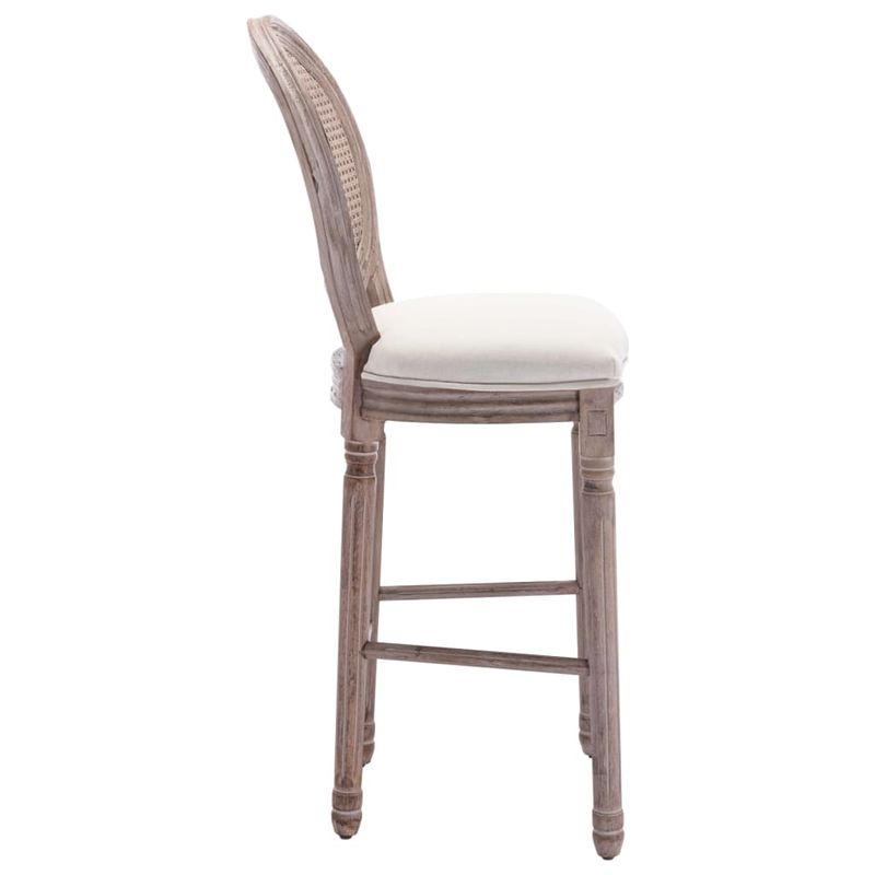 Casa si Gradina - Mobilier - Scaune si fotolii - Scaune - Scaune de bar, 2 buc., alb, panza - Infinity.ro