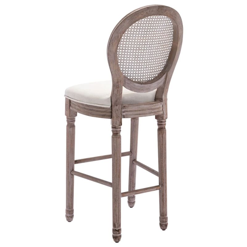 Casa si Gradina - Mobilier - Scaune si fotolii - Scaune - Scaune de bar, 2 buc., alb, panza - Infinity.ro
