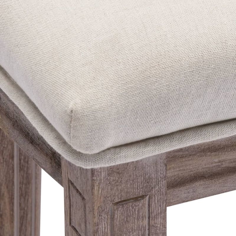 Casa si Gradina - Mobilier - Scaune si fotolii - Scaune - Scaune de bar, 2 buc., alb, panza - Infinity.ro