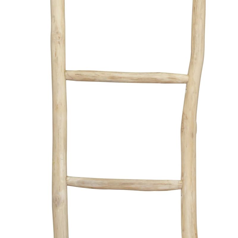 Casa si Gradina - Sanitare - Suporturi si accesorii baie - Suporturi baie - Scara pentru prosoape cu 5 trepte, tec, 45x150 cm, natural - Infinity.ro