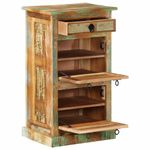 Casa si Gradina - Mobilier - Organizare si depozitare - Organizator incaltaminte - Dulap incaltaminte 4 niveluri cu sertar, lemn masiv recuperat - Infinity.ro