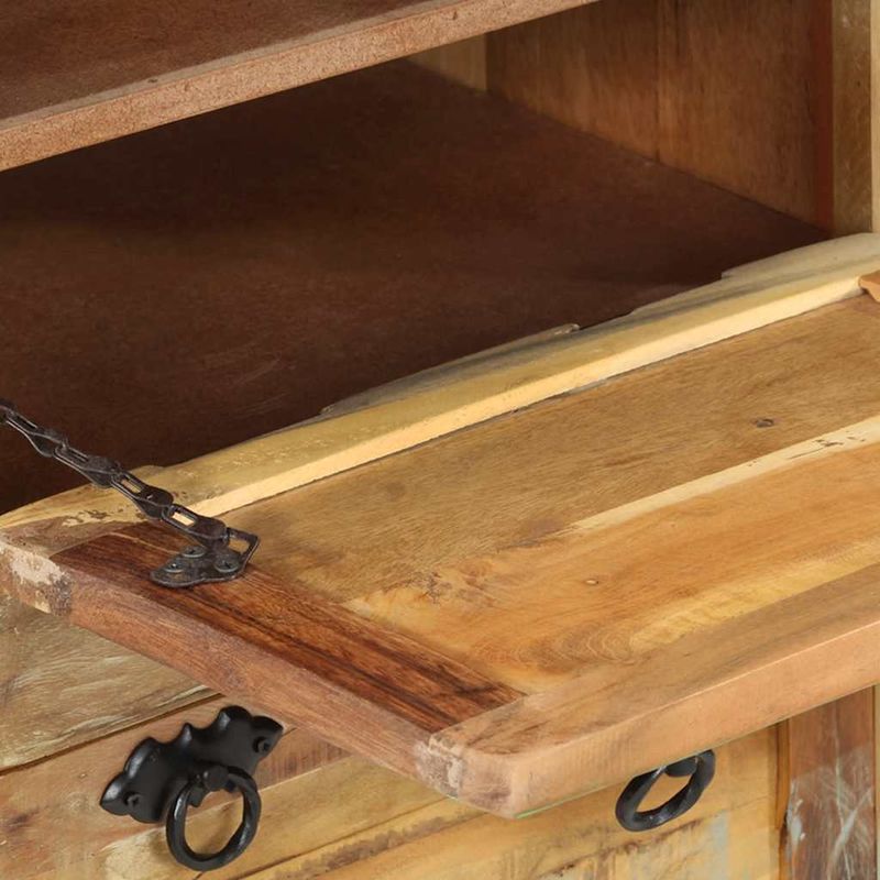 Casa si Gradina - Mobilier - Organizare si depozitare - Organizator incaltaminte - Dulap incaltaminte 4 niveluri cu sertar, lemn masiv recuperat - Infinity.ro