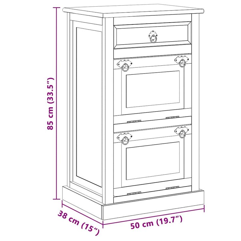 Casa si Gradina - Mobilier - Organizare si depozitare - Organizator incaltaminte - Dulap incaltaminte 4 niveluri cu sertar, lemn masiv recuperat - Infinity.ro