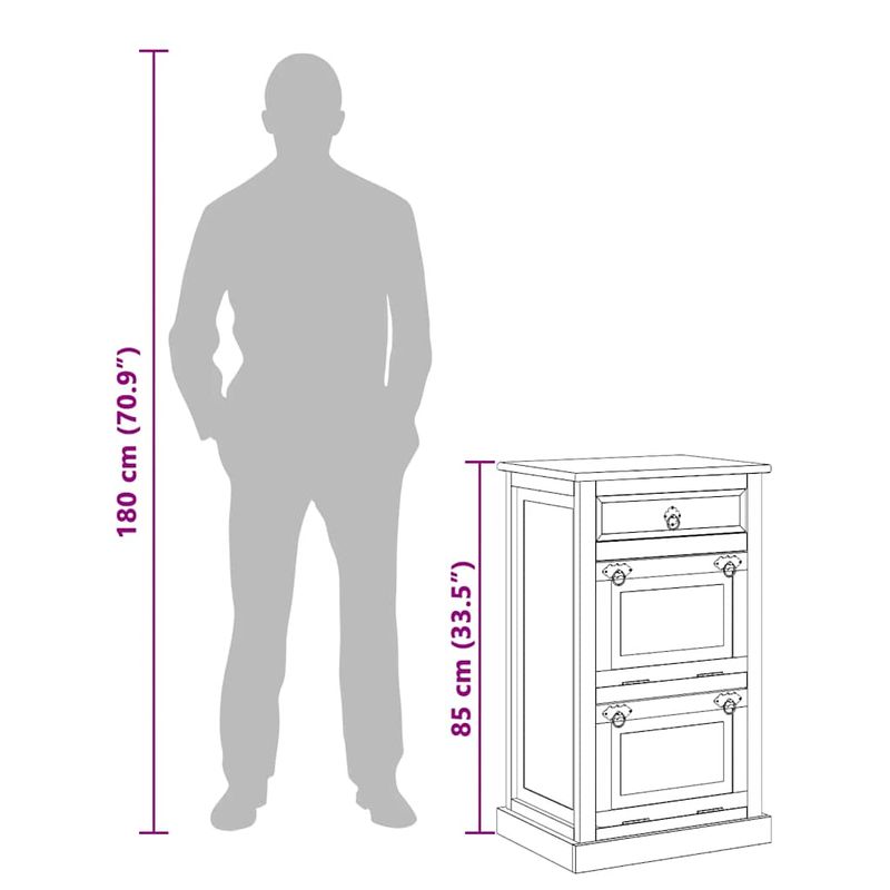 Casa si Gradina - Mobilier - Organizare si depozitare - Organizator incaltaminte - Dulap incaltaminte 4 niveluri cu sertar, lemn masiv recuperat - Infinity.ro