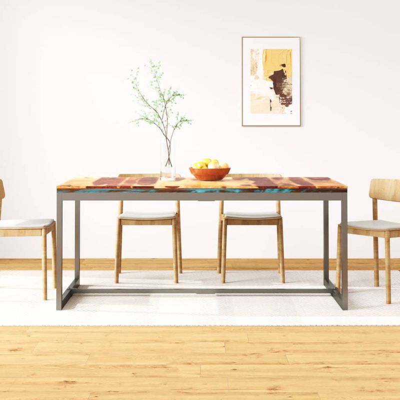 Casa si Gradina - Mobilier - Mese si birouri - Mese bucatarie si dining - Masa de bucatarie, 180 cm, lemn masiv de acacia si otel - Infinity.ro