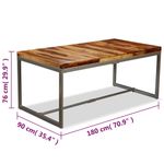 Casa si Gradina - Mobilier - Mese si birouri - Mese bucatarie si dining - Masa de bucatarie, 180 cm, lemn masiv de acacia si otel - Infinity.ro