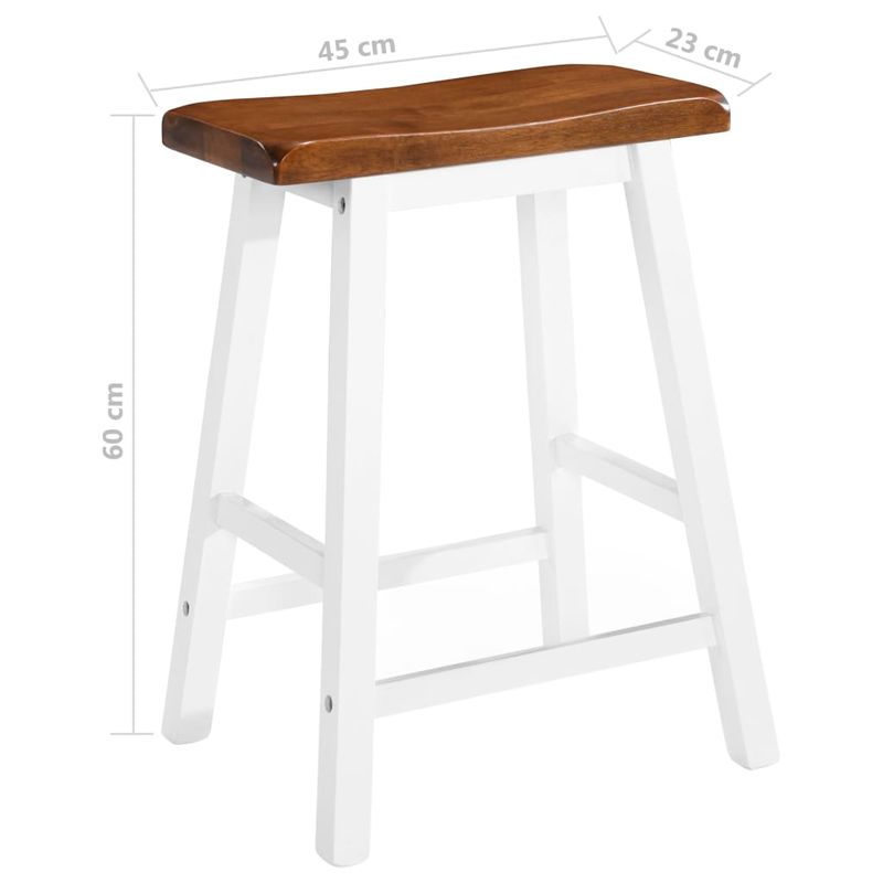 Casa si Gradina - Mobilier - Scaune si fotolii - Scaune - Scaune de bar, 2 buc., lemn masiv - Infinity.ro