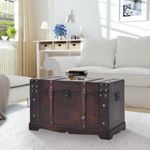 Casa si Gradina - Mobilier - Organizare si depozitare - Cufere si lazi - Cufar vintage din lemn, 66 x 38 x 40 cm - Infinity.ro