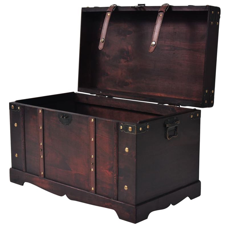 Casa si Gradina - Mobilier - Organizare si depozitare - Cufere si lazi - Cufar vintage din lemn, 66 x 38 x 40 cm - Infinity.ro