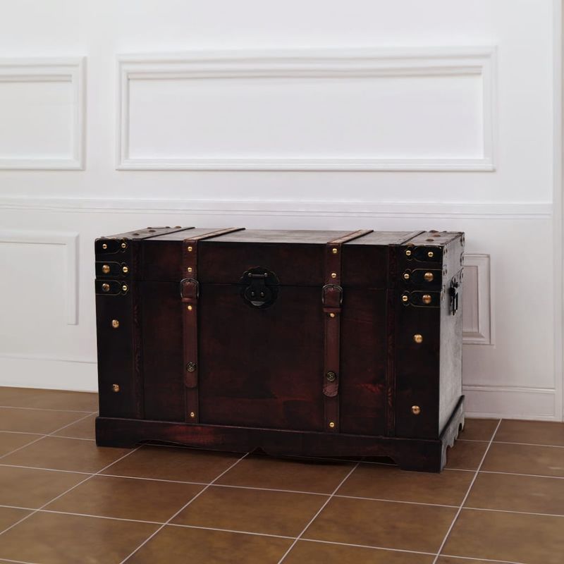 Casa si Gradina - Mobilier - Organizare si depozitare - Cufere si lazi - Cufar vintage din lemn, 66 x 38 x 40 cm - Infinity.ro