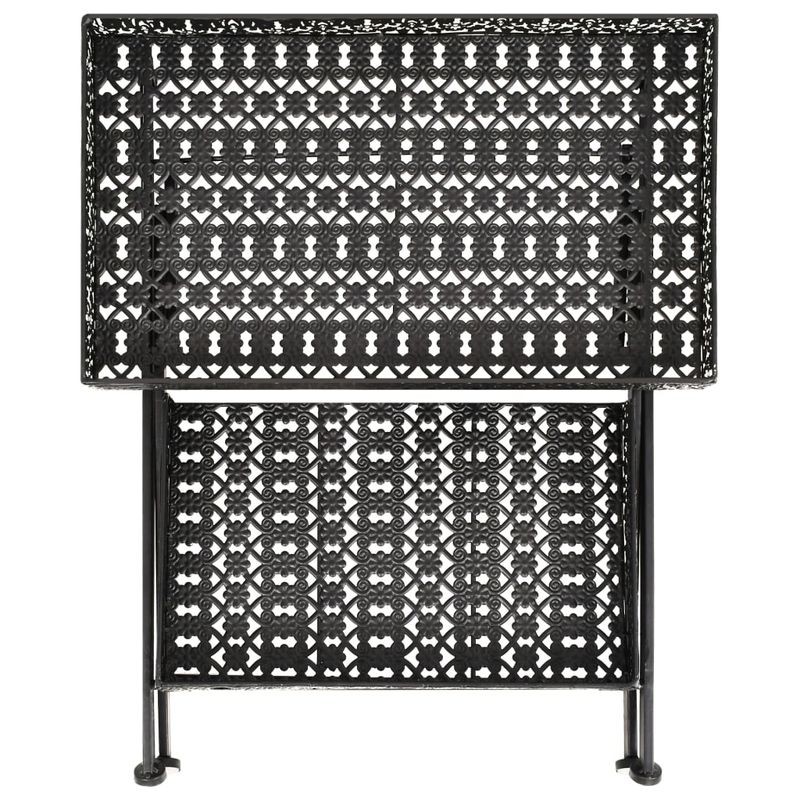 Casa si Gradina - Mobilier - Mese si birouri - Masute de cafea - Masuta de ceai pliabila stil vintage negru 58x35x72 cm metal - Infinity.ro